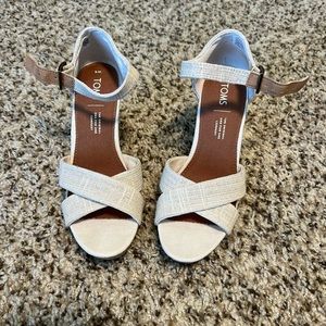 TOMS Women's Sienna Espadrille Wedge Sandal size 6